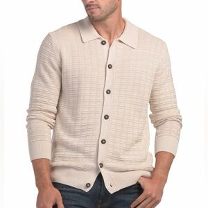 NWT Christian Lacroix Cream Button-Up Cardigan